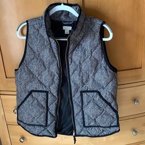 J. Crew Herringbone Quilted Vest